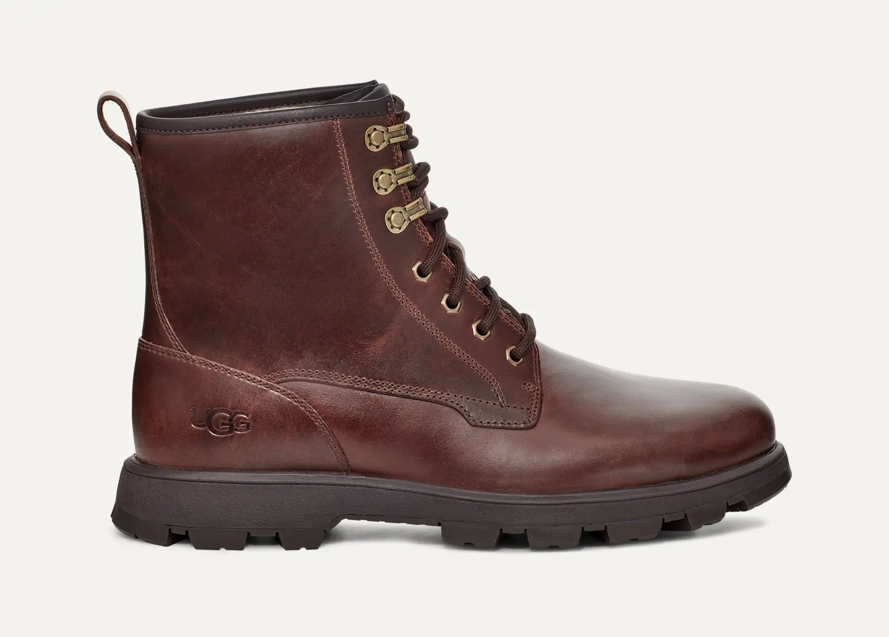 NWOT-UGG MENS KIRKSON BOOT CORDOVAN LEATHER WATERPROOF VIBRAM WOOL LINED US 10 UGG Men main image 3