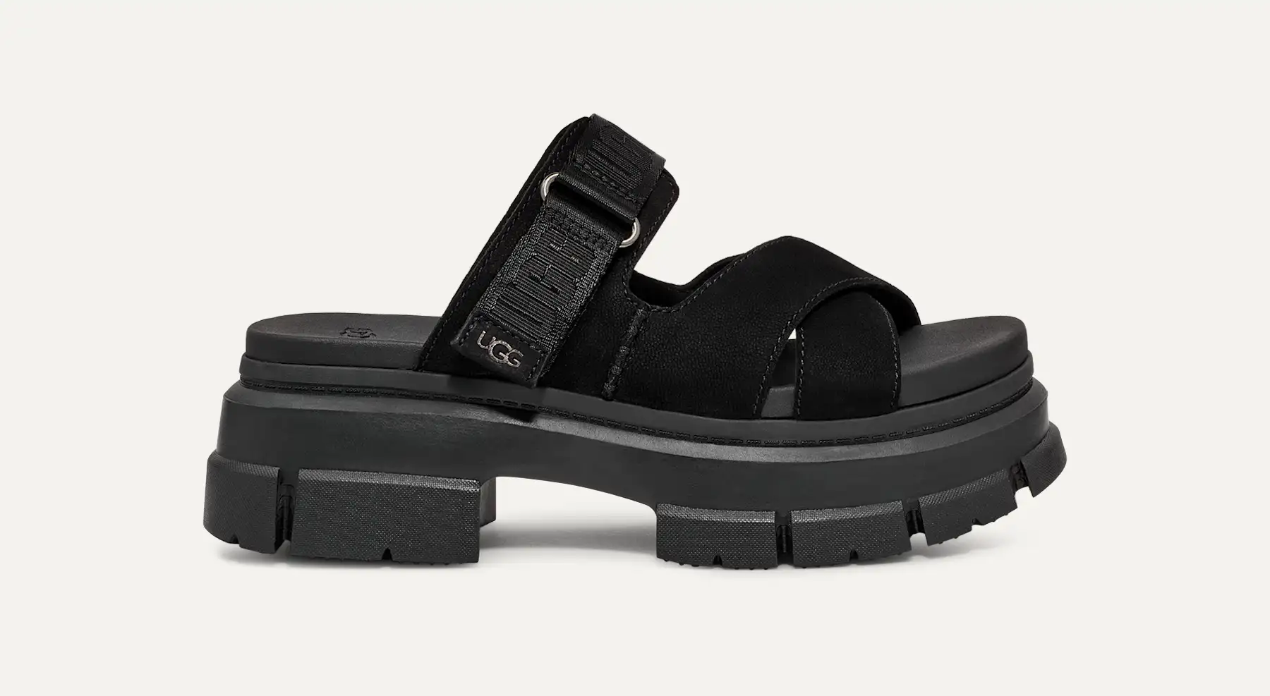 美品✨UGG Ashton Slideブラック 約5cmヒール Ashton Slide Sandal | UGG®