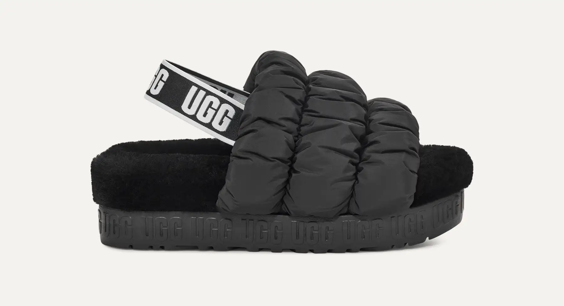 UGG アグ　スクランチータ　24cm UGG アグ SCRUNCHITA スクランチータ サンダル 厚底 24cm 黒
