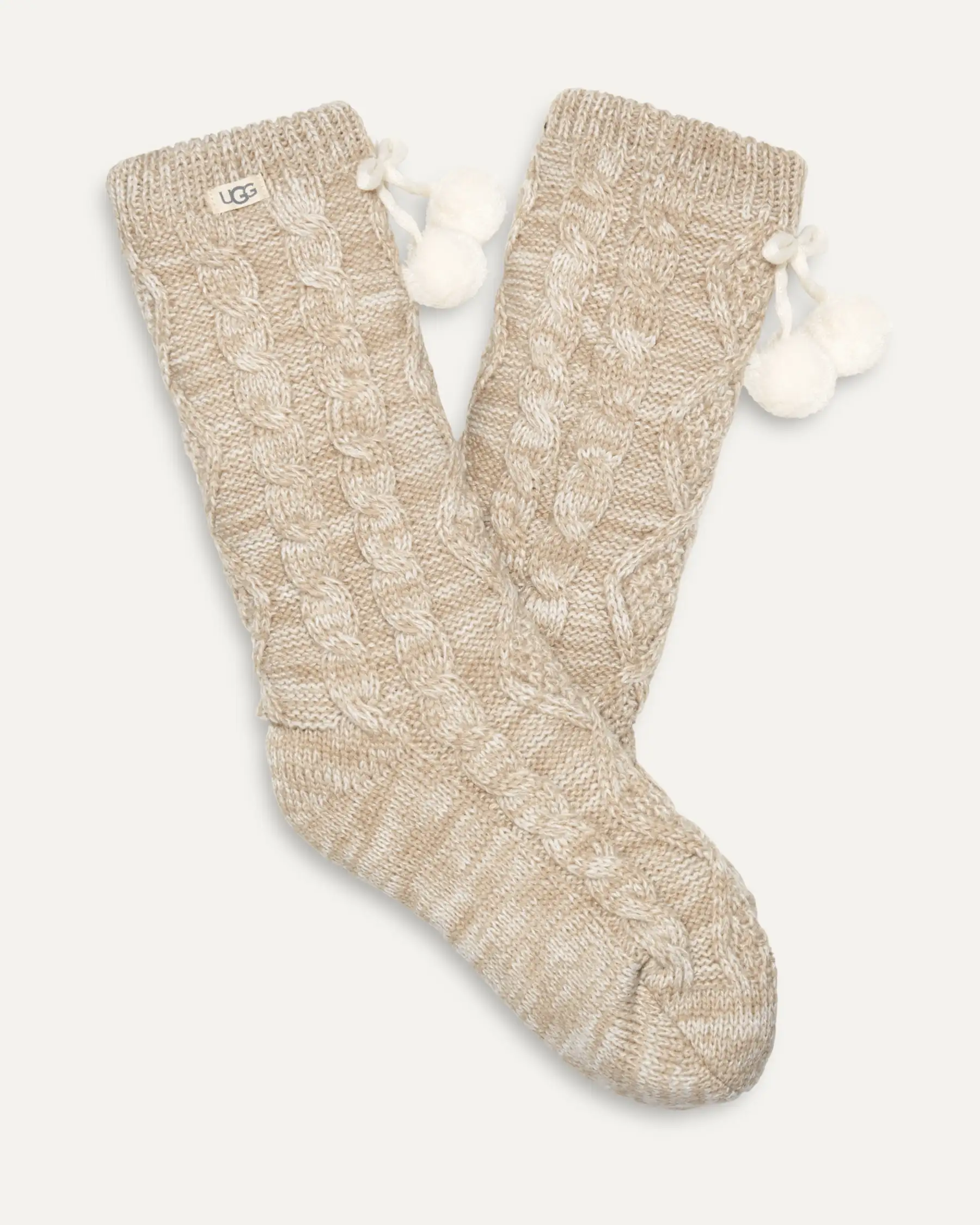 Pom Pom Fleece Lined Crew Sock UGG