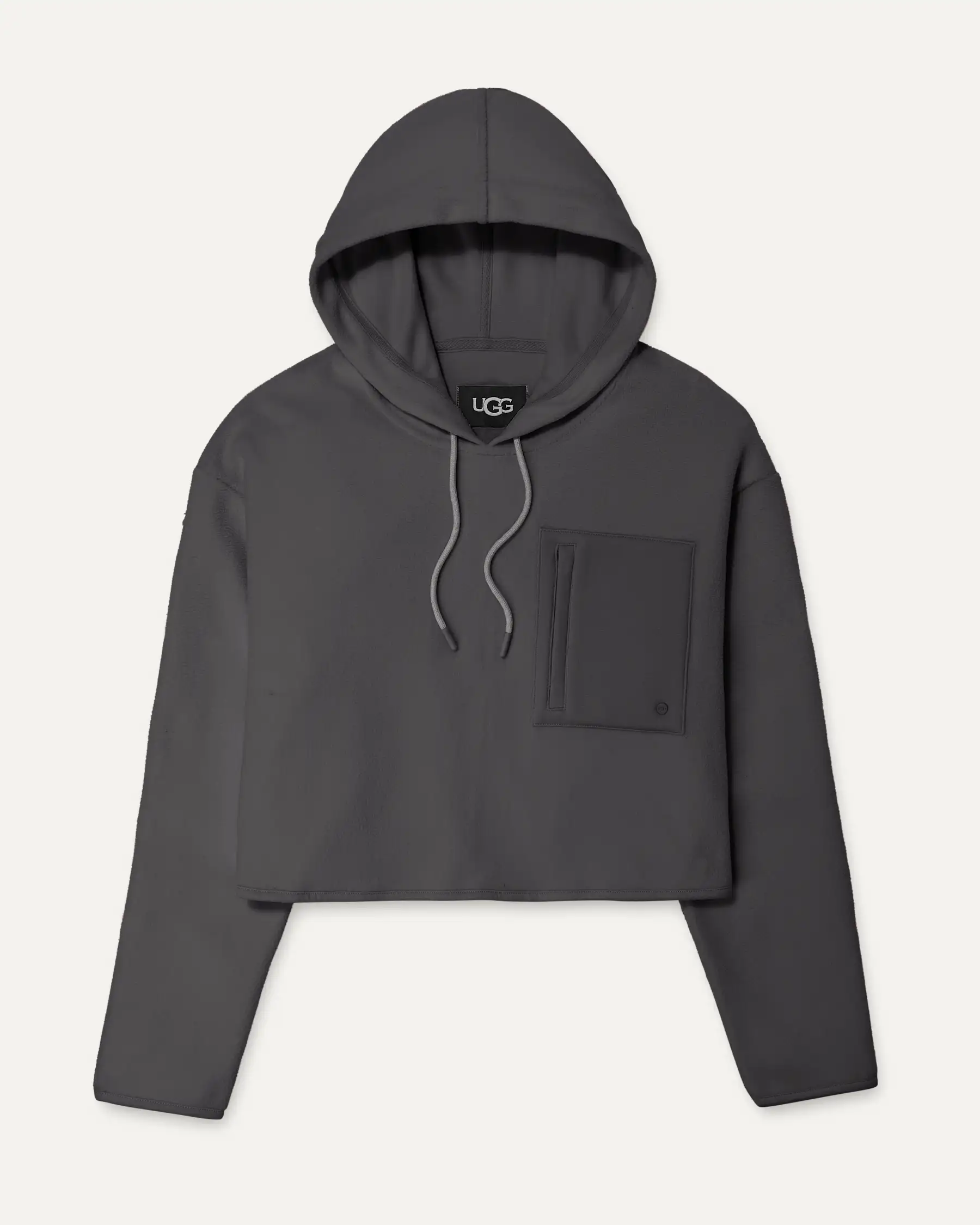 UGG Womens MYLEY Sherpa Hoodie Ink Small UGG Myley Sherpa Cropped Hoodie Pink SZ S