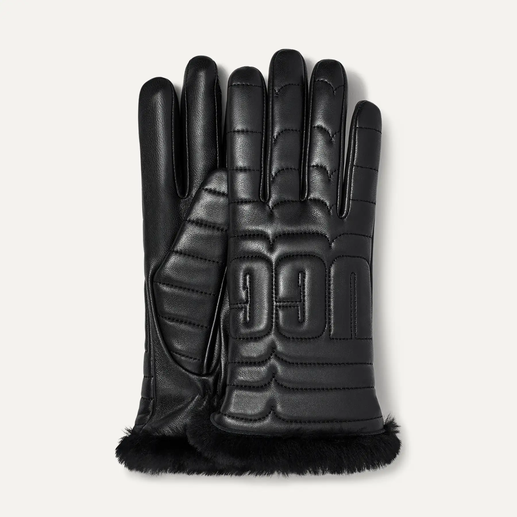 UGG® Leather Quilted Logo Tech Glove for Women | UGG®