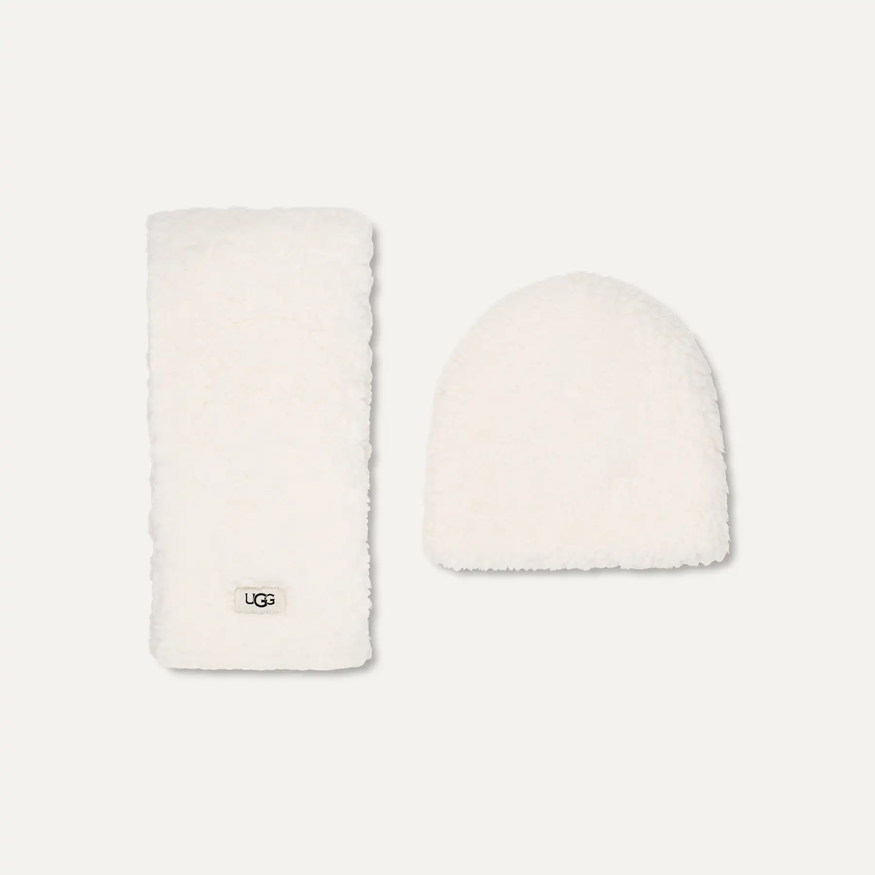 UGG White Hat & Infinity Scarf Set UGG Australia Winter Beanie Hat and Scarf Set SUPER SOFT  main image 3