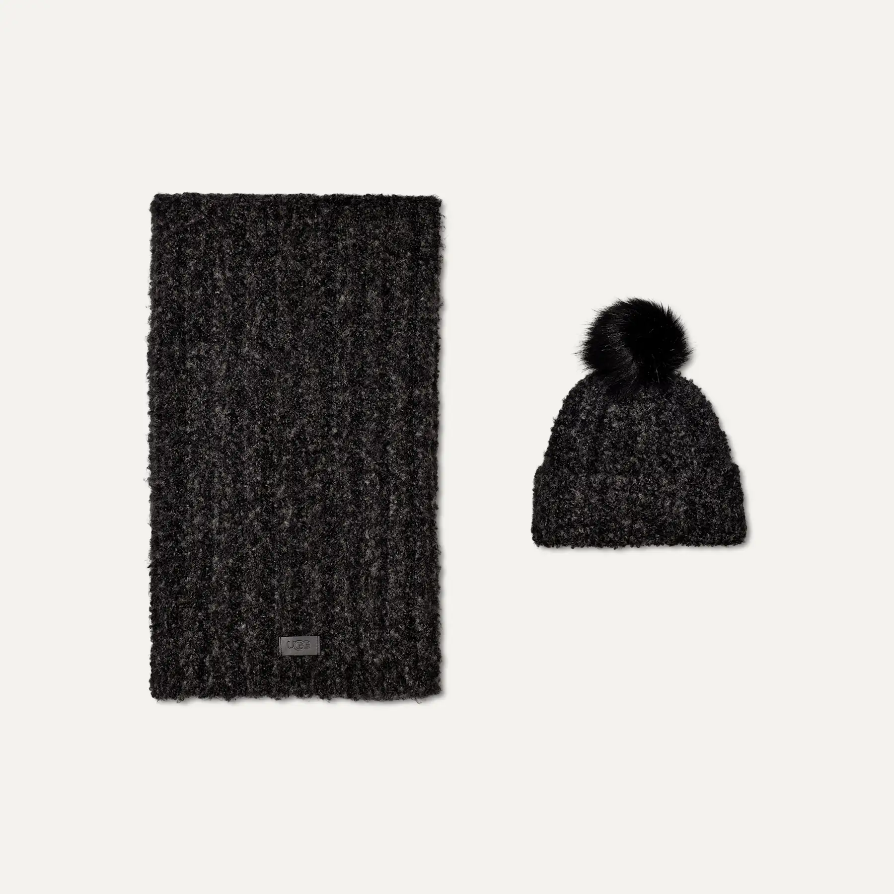 UGG® W Knit Boucle Beanie Scarf Set for Women | UGG® Spain