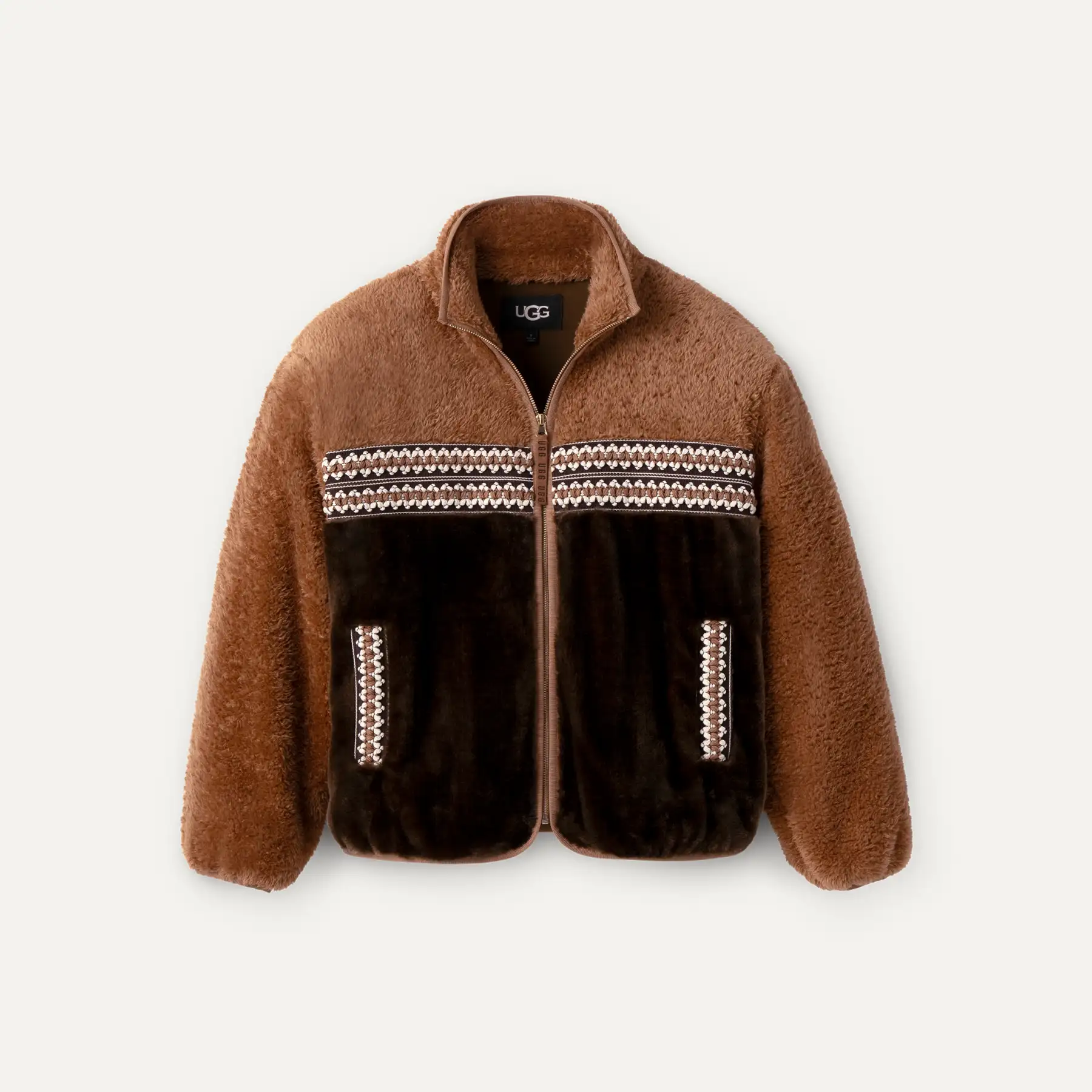 Marlene Sherpa Jacket Heritage Braid | UGG®