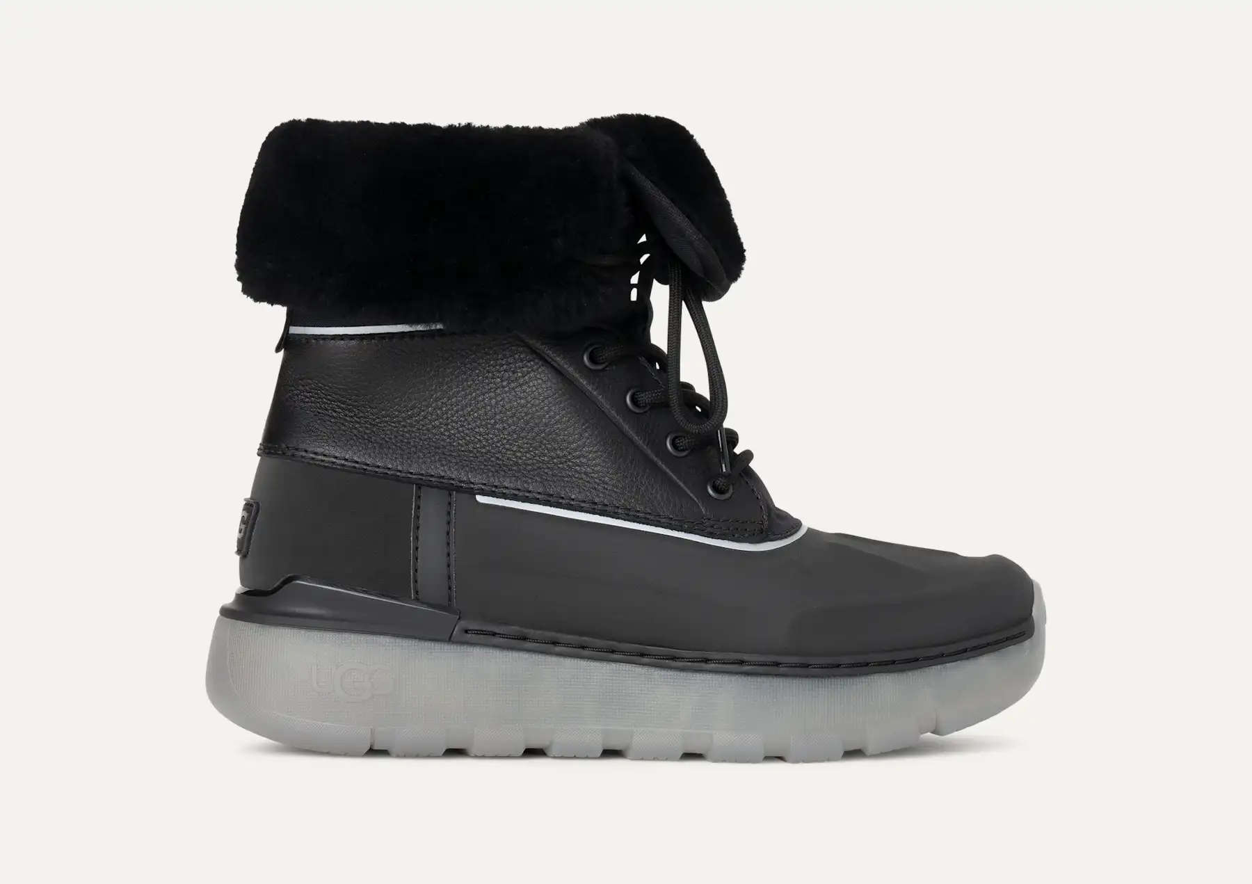 Ugg Butte Cold Weather Boots Mens 10.5 Black Waterproof Cuffable Uggplush Lining Amazon.com | UGG Men main image 2