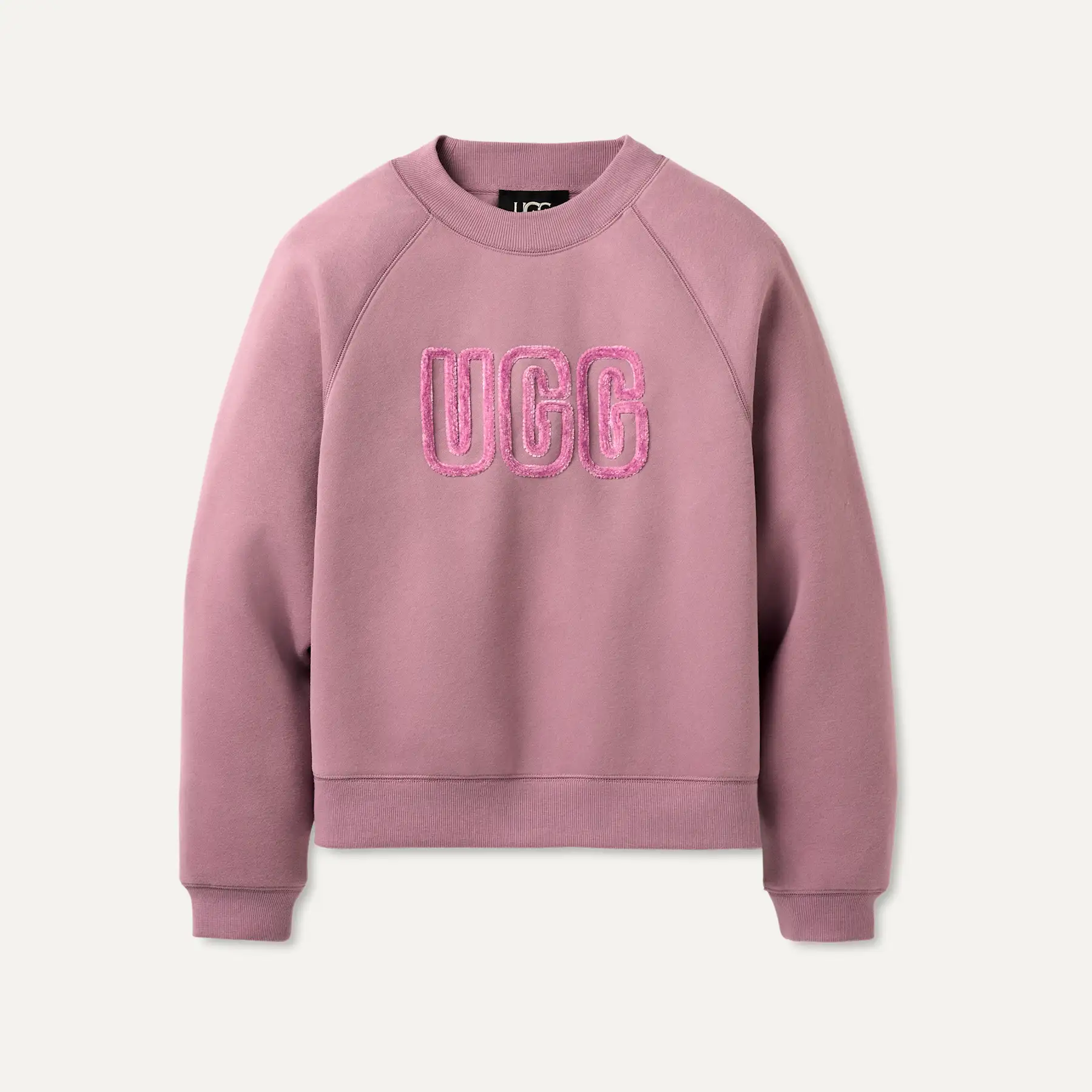 UGGスウェット グレー×ピンク UGG® UGG Logo Crewneck for Women | UGG®