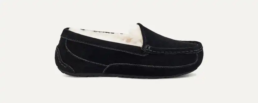 スニーカー UGG Fur collar suede slip-on shoes Tajet W black 1134810BLK UGG Fur collar suede slip-on shoes Tajet W black 1134810BLK