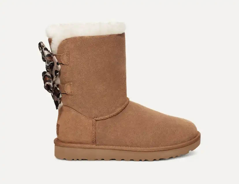 【UGG 】W BAILEY BOW LEOPARD Mini Bailey Bow Leopard Boot | UGG®