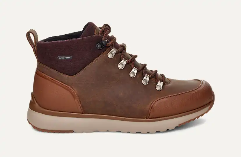 UGG Olivert Waterproof Hiking Boots Gorpcore Winter Snow Fisherman Cabincore UGG OLIVERT NORSE GREEN WATERPROOF LEATHER HIKER SNOW BOOTS  main image 3