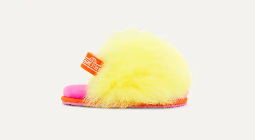 Sesame Street Yellow Ugg Slippers Baby UGG® Ugg X Big Bird Fluff