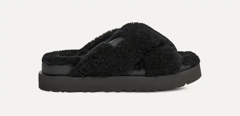 UGG アグ ファズ シュガー クロス スライド24cm Fuzz Sugar Cross Slide | UGG®