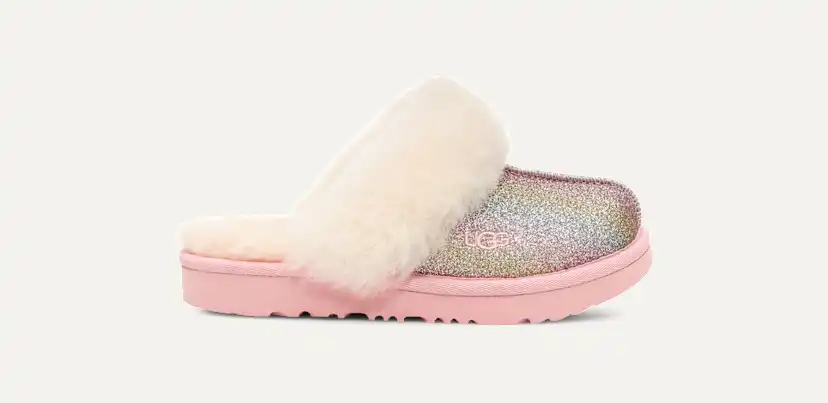 UGG シェルパファブリック ミトン ベビーピンク Kids' Cozy II Glitter Slipper | UGG®