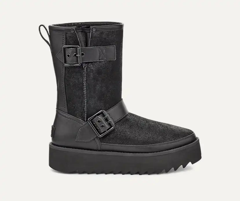 UGG® Classic Rebel Biker Short Boot for Women | UGG® EU display picture 1