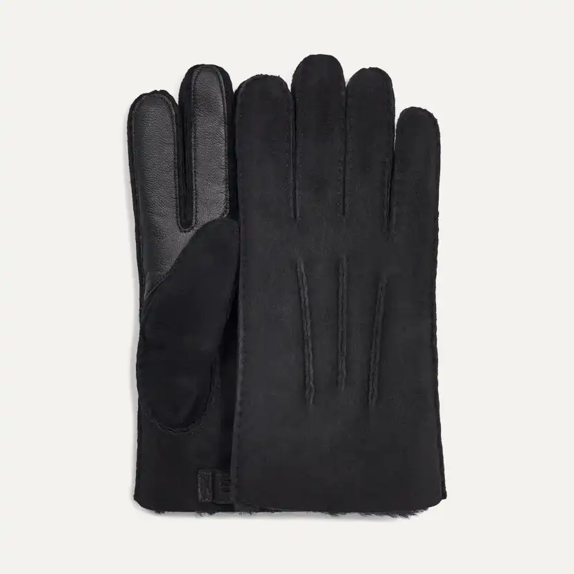 Gants en peau de mouton contrastée