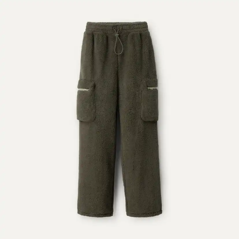 ★NASTY FANCY CLUB★ NF Waffle Check Utility Pants KHAKI BRO ALL - [FANCY CLUB]