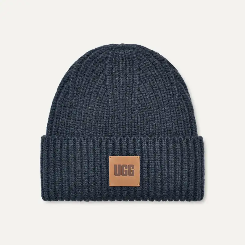 UGG ニット帽 CHUNKY RIB BEANIE W ブラック　黒 楽天市場】UGG アグ ニット帽 W CHUNKY RIB BEANIE W LOGO 20061