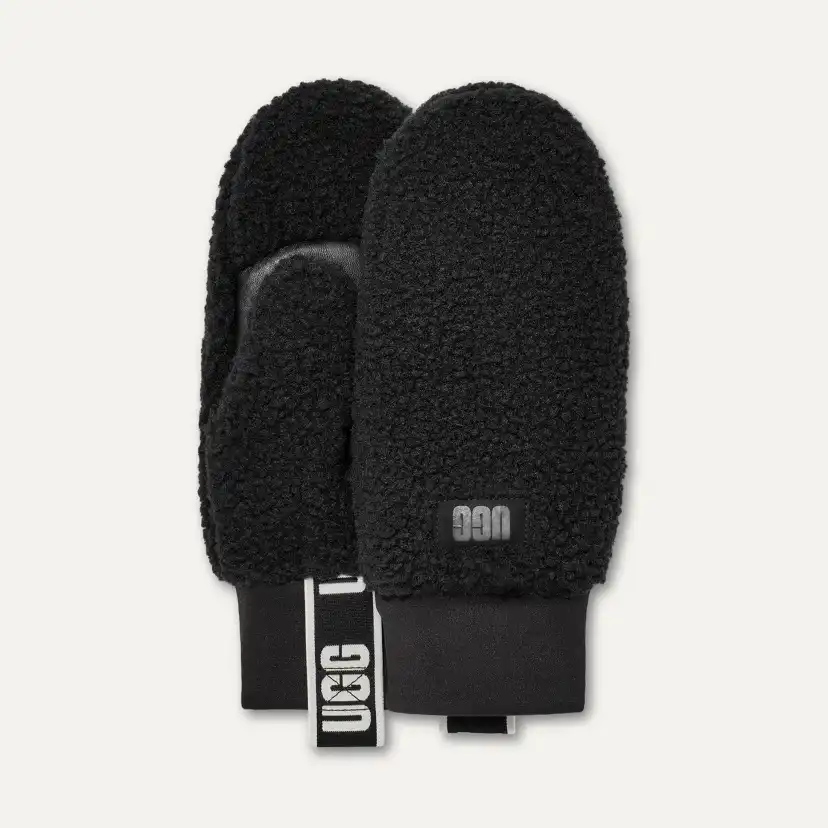新品未使用 人気完売UGG Sherpa Mitten Logoグローブ ミトン UGG® UGGfluff Mitten With Logo Tape for Women | UGG®