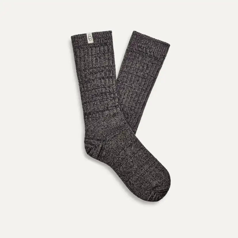 Rib Knit Slouchy Crew Sock