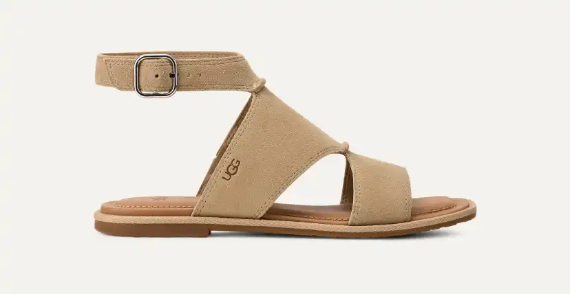 新作★UGG★ Delray デルレイ ブラック レザー アンクルサンダル 新作☆UGG☆ Delray デルレイ ブラック レザー アンクルサンダル