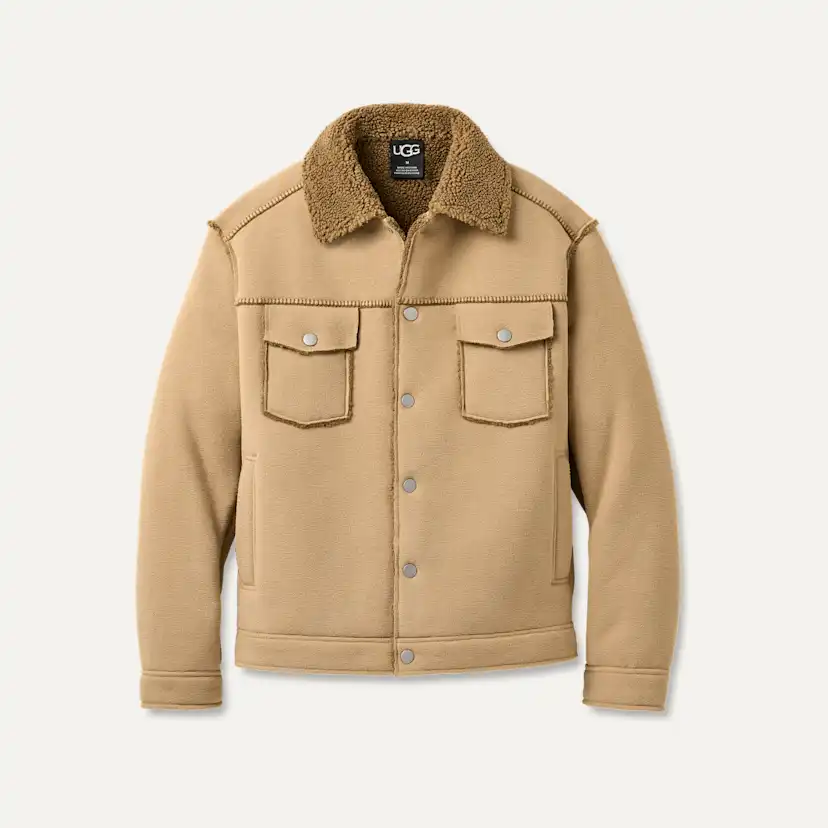 【メンズ】UGG Men's Edison ジャケット UGG Men's Edison Jacket Print Coat, Moss Green Camopop, M at