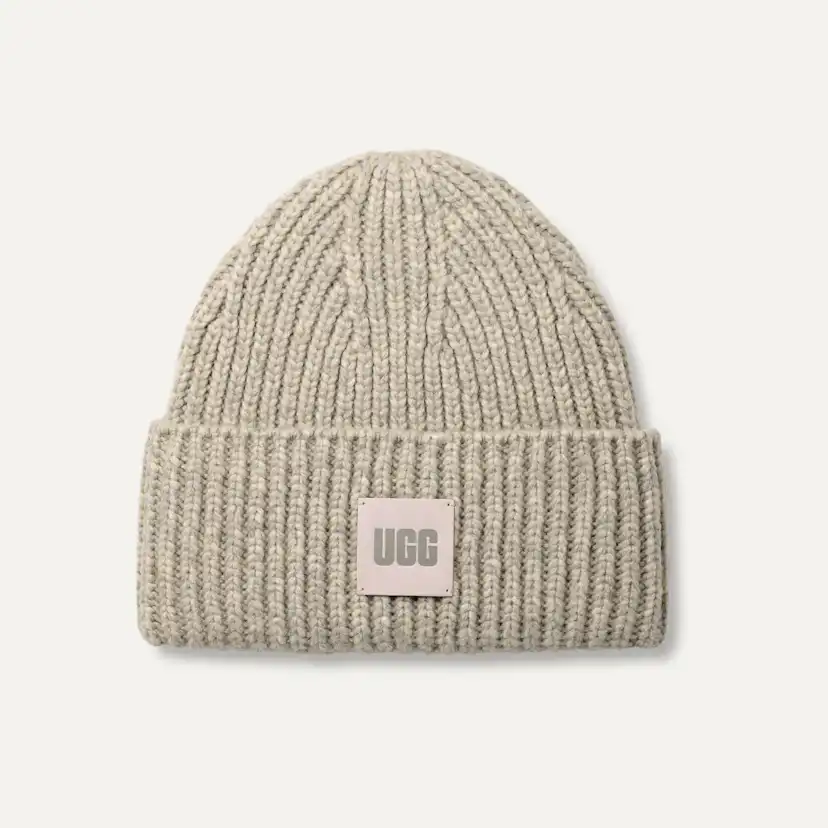 Tuque en tricot côtelé à grosses mailles