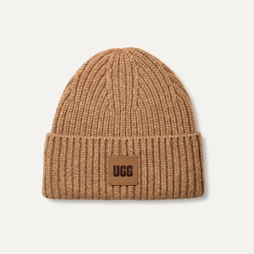 Tuque en tricot côtelé à grosses mailles