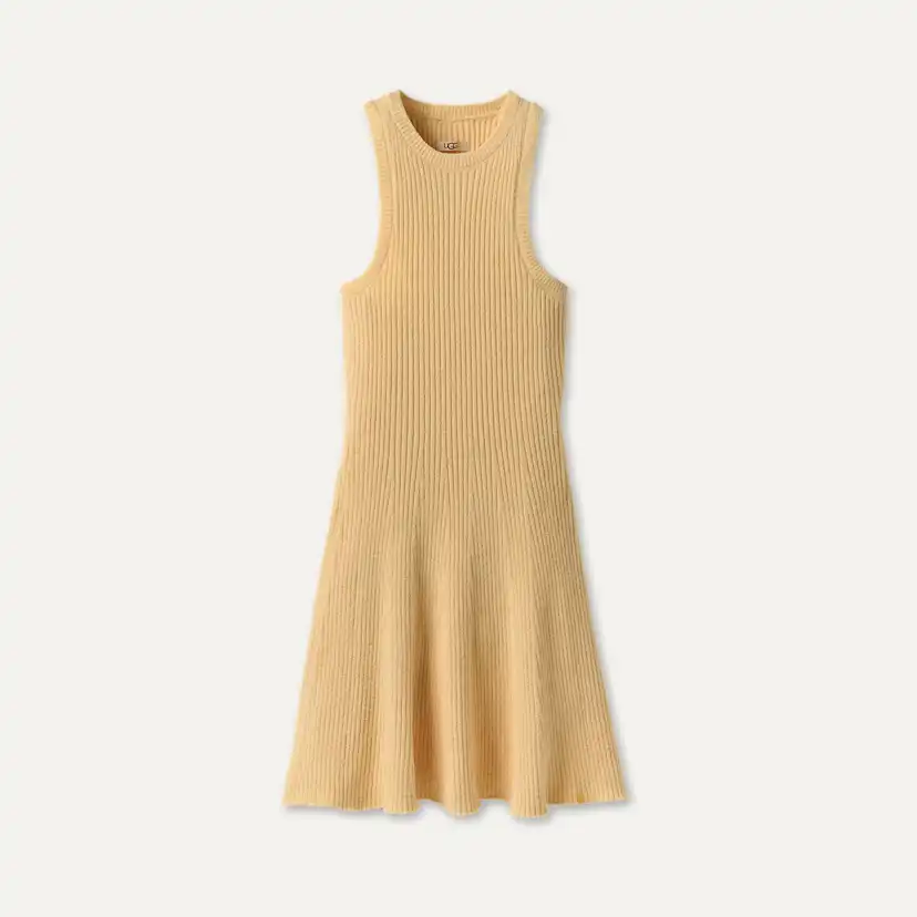 long knitted dress women Pink Knit Dress Long Sleeve Button Front main image 0