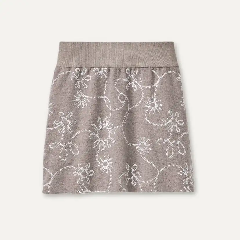 Botanic Embroidered Skirt