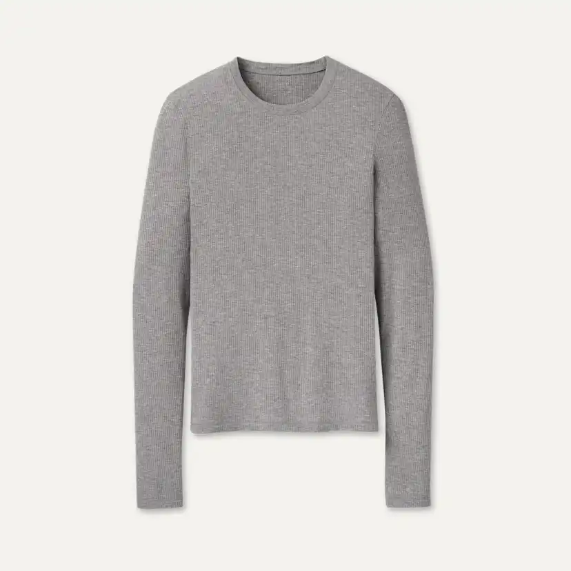 Aidelene Long Sleeve Rib Tee
