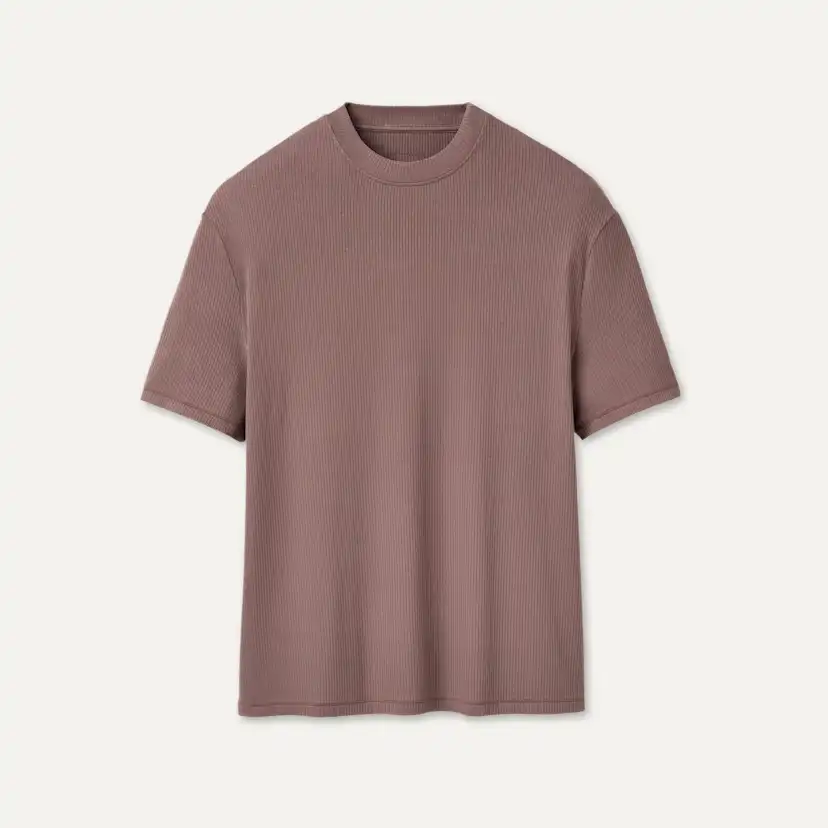 T-shirt côtelé décontracté Amarys