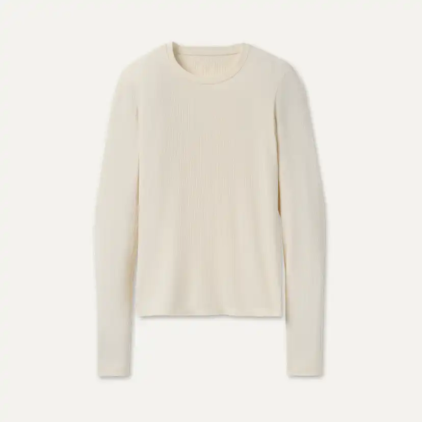 Aidelene Long Sleeve Rib Tee Aidelene Long Sleeve Rib Tee