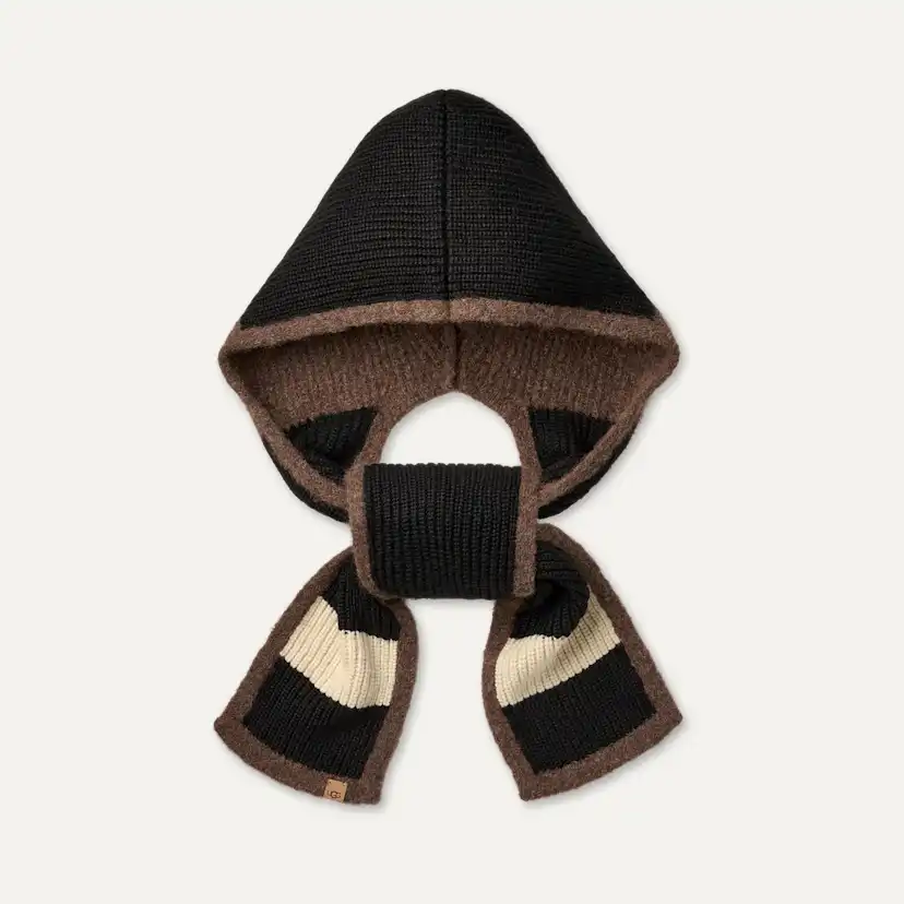 Colorblock Hooded Scarf
