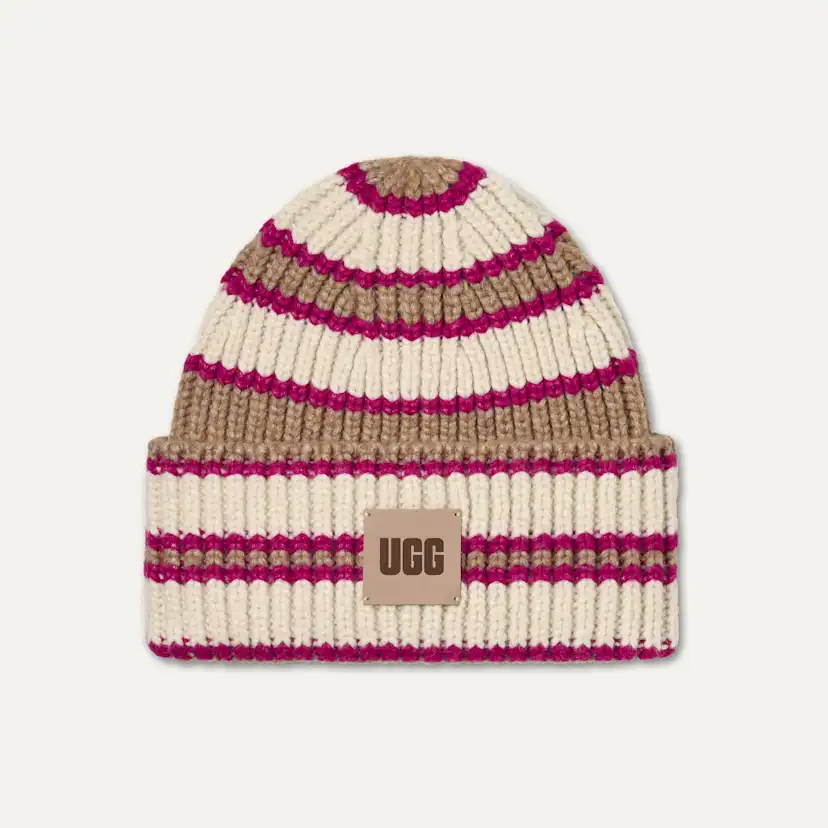 Tuque en tricot côtelé à grosses mailles