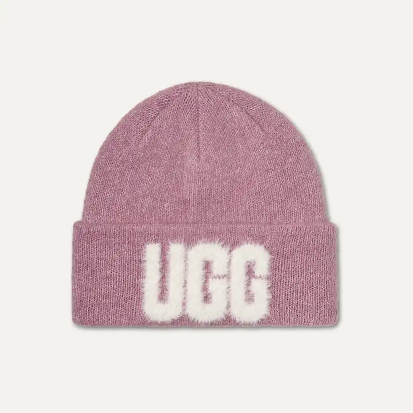 Bonnet à logo UGG pelucheux