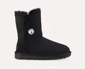 sale!国内即発送☆UGG Mini Bailey Button Bling  ブーツ UGG MINI BAILEY BUTTON BLING SWAROVSKI CRYSTAL BOOTS GREY