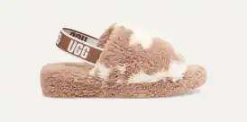 Fluff Yeah Slide Cow Print Slipper | UGG®