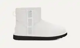UGG ridge mini ホワイト UGG Ridge Mini Waterproof White Suede Puffer Winter Snow