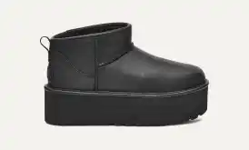 UGG 黒 厚底 classic ultra mini new heights Amazon.com | UGG Girls K Classic Ultra MINI New Heights