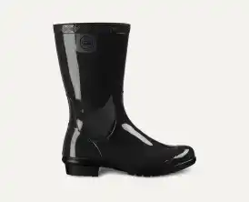 ☆韓国の人気☆【UGG】☆UGG W Droplet Rain Boots☆Black☆ Ugg Droplet Ankle Rain-Boots Shoes Rubber Clogs Slip-On Wow