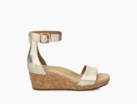 UGG® Zoe II Metallic Sandalen met Hak voor Dames UGG® NL