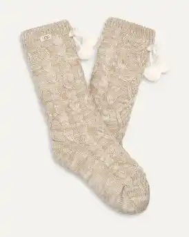 UGG® Pom Pom Fleece Lined Crew Sock for Women UGG® Ireland
