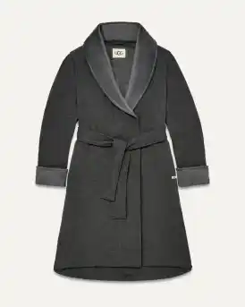 knee length dresses for ladies White Fleece Dressing Gown Women | Luxury Spa Comfort