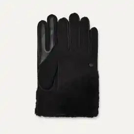 小物 UGG M SHEEPSKIN GLOVE UGG Men's Contrast Sheepskin Touchscreen Glove, Black