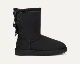 UGG ムートンブーツ(黒) W MINI BAILEY BOW 25cm Mini Bailey Bow II Boot for Women | UGG®