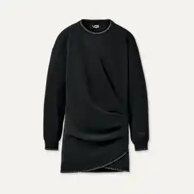 ugg classic long sleeve dress Women's Tulip Mini Tops in Black, Size L Sweater dress with uggs