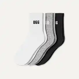 Paquet de 3 chaussettes quart de longueur à logo Quinlin