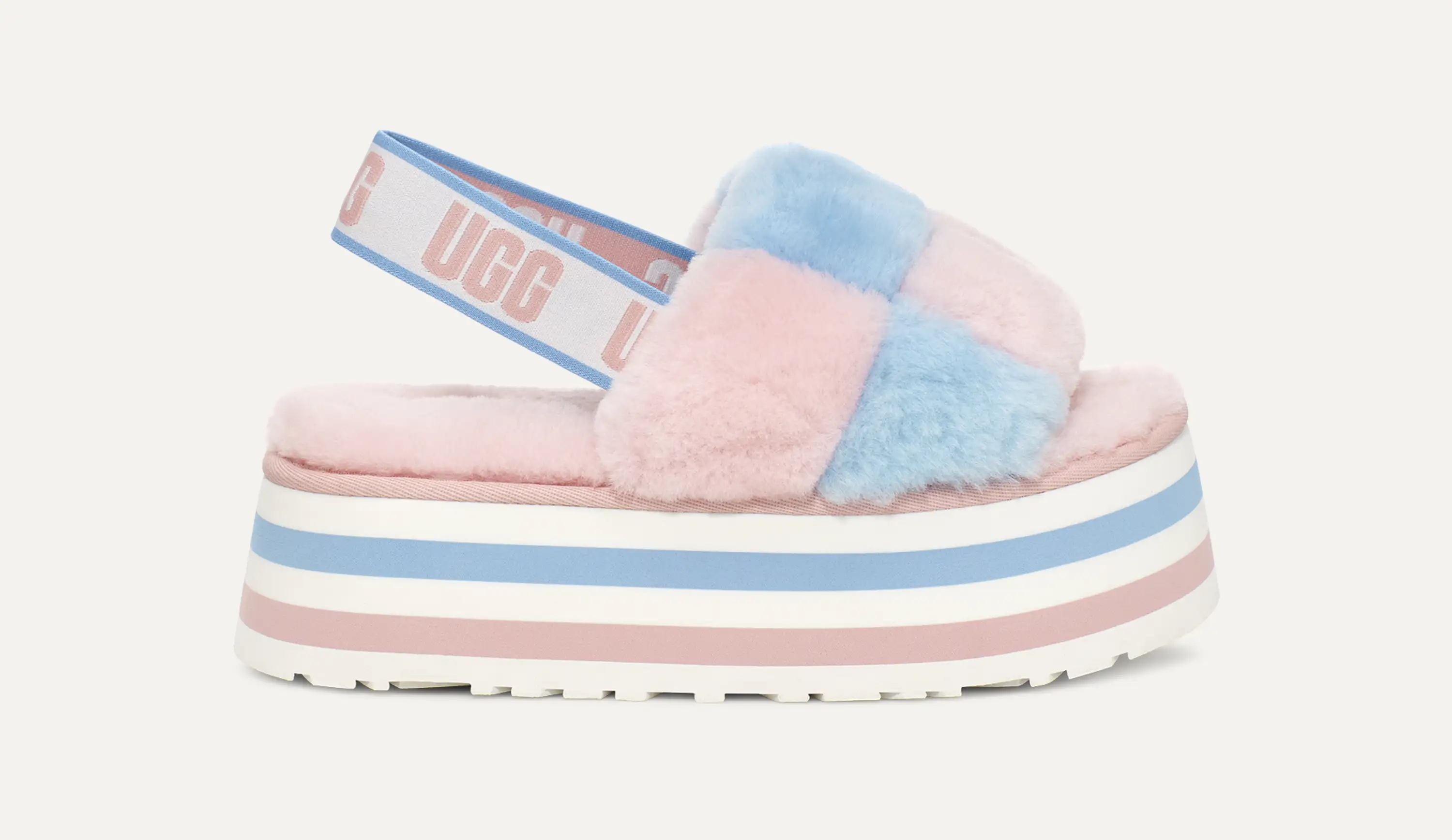 UGG 新品 W DISCO チェッカー スライド Disco Checker Slide | UGG® Official