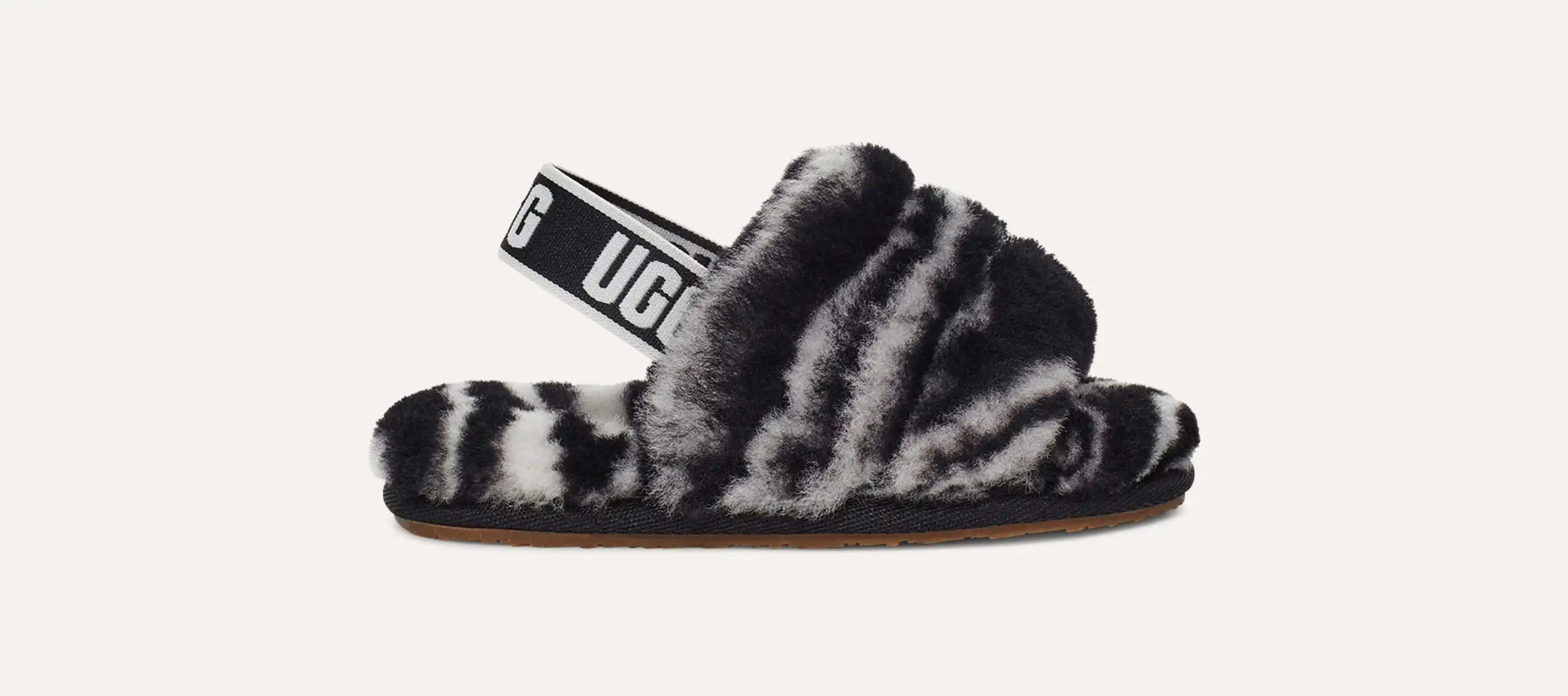 Fluff Yeah Slide Zebra Slipper for Toddlers | UGG®