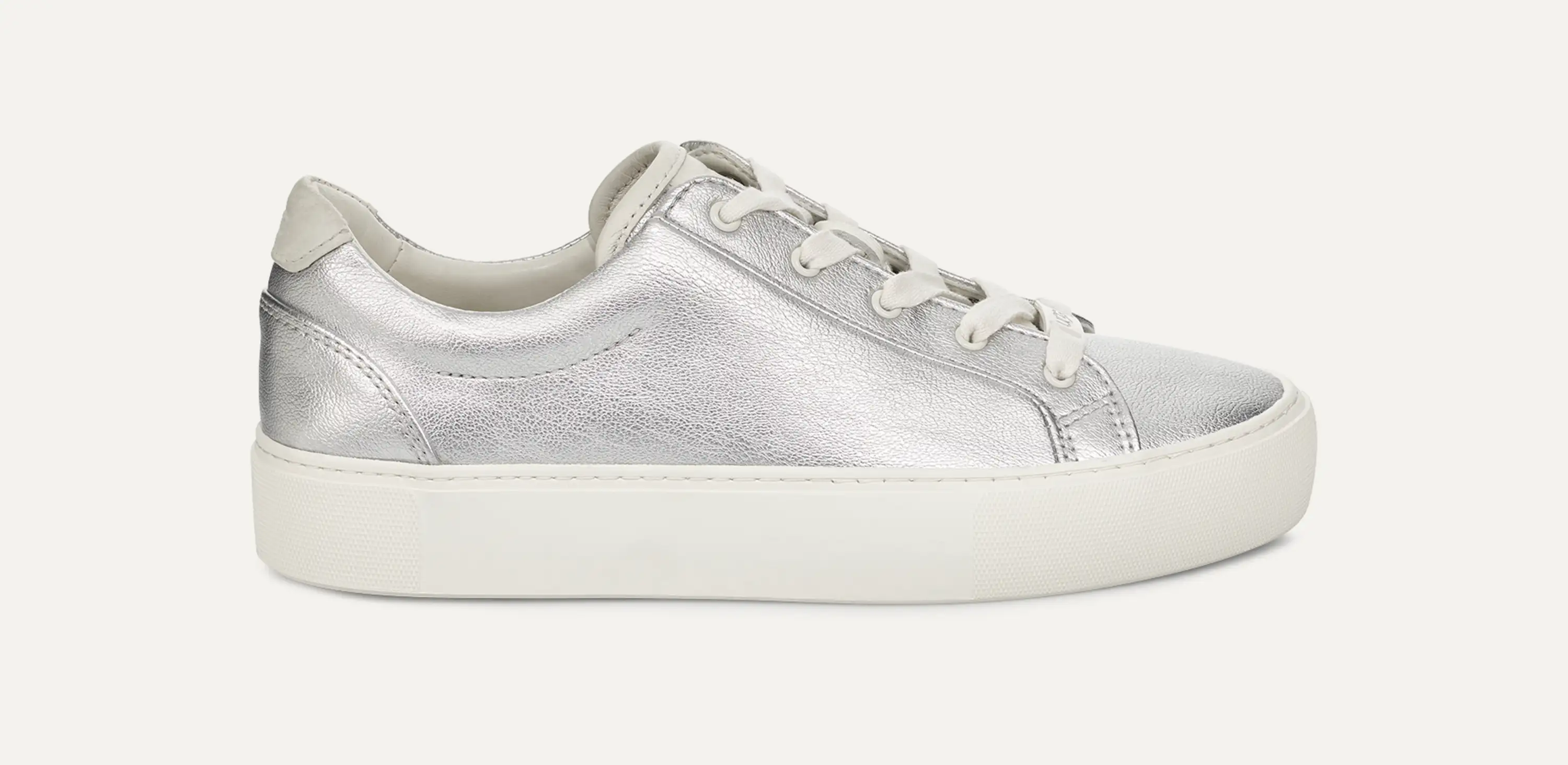UGG シルバー ローファー Ugg Neumel Platform Leather - Kids Silver Metallic